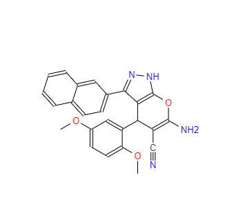 CAS：361185-42-4，6-氨基-4-(2,5-二甲氧基苯基)-3-(萘-2-基)-1,4-二氫吡喃并[2,3-c]吡唑-5-甲腈