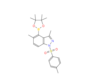 CAS：1421252-90-5，3,5-二甲基-4-(4,4,5,5-四甲基-1,3,2-二氧雜環戊硼烷-2-基)-1-甲苯磺酰-1氫-吲唑