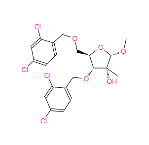 CAS：443642-31-7，1-O-甲基-3,5-二-O-(2,4-二氯苯甲基)-2-甲基-alpha-D-呋喃核糖苷